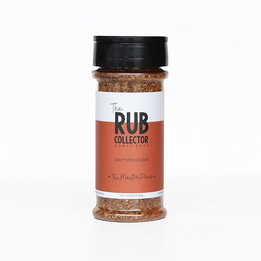 The Rub Collector – The Masterpiece – All Purpose BBQ Dry Rub Seasoning for Steak, Ribs, Chicken, Fish, Burgers, Vegetables & Pork – Gluten Free, No MSG, No Preservatives – 5 oz Net Weight