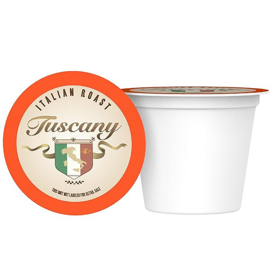 Tuscany Italian Roast Coffee, Dark Roast, Single Serve Cups, 100 Count