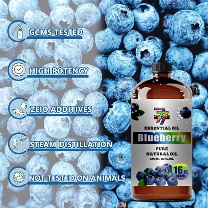 Blueberry Essential Oil (16 oz / 480 ml) ??Blueberry Oils for diffusers, humidifiers, Home Baths, Cleaning Products, Yoga, DIY Soaps and DIY Scented Candles