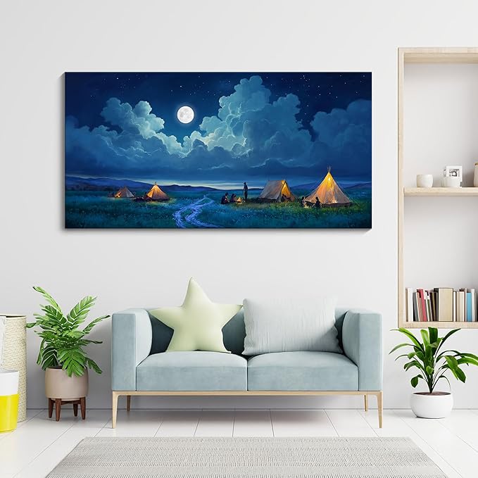 YDYSUNE Landscape Wall Art - Nature Artwork for Walls - Scenery Canvas Wall Art - Forest Painting for Living Room - Rustic Farmhouse Decor - Wall Pictures for Bedroom 24횞48IN