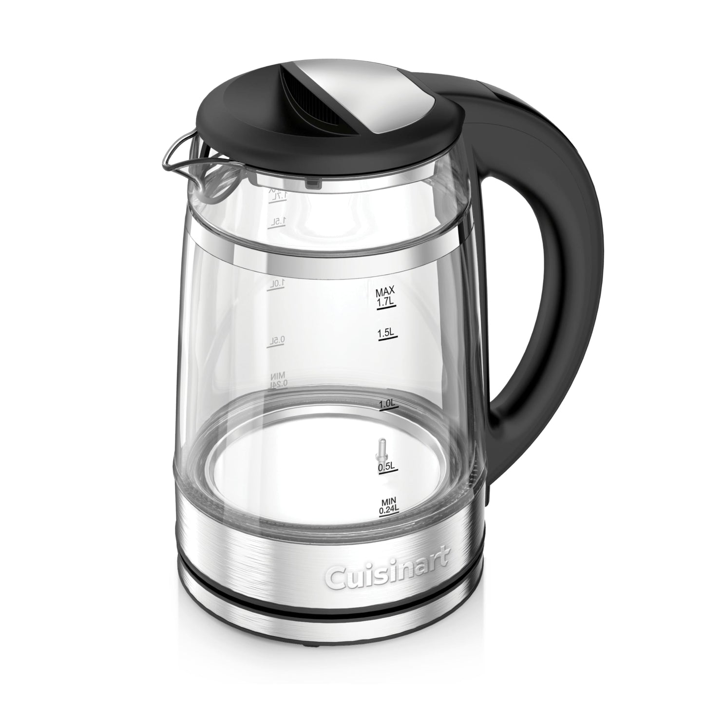Cuisinart 1.7L Glass Variable Temperature Control Electric Kettle 110°F–212°F with Touchscreen
