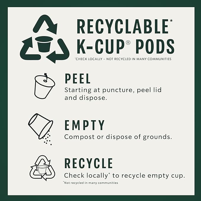 Starbucks K-Cup Coffee Pods—Pumpkin Spice Flavored Coffee—100% Arabica—Naturally Flavored—1 box (10 pods)