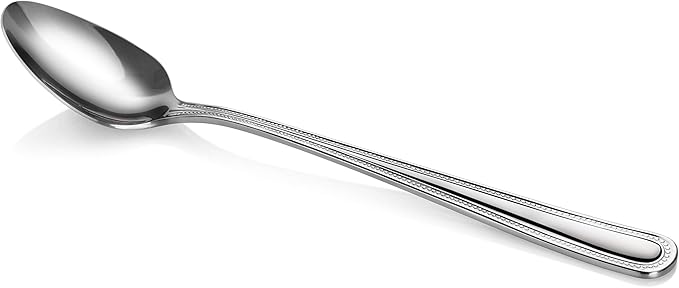 B00IX4VGKI - New Star Foodservice Bead Pattern, Stainless Steel, Iced Tea Spoon, 7.2-Inch, Set of 12