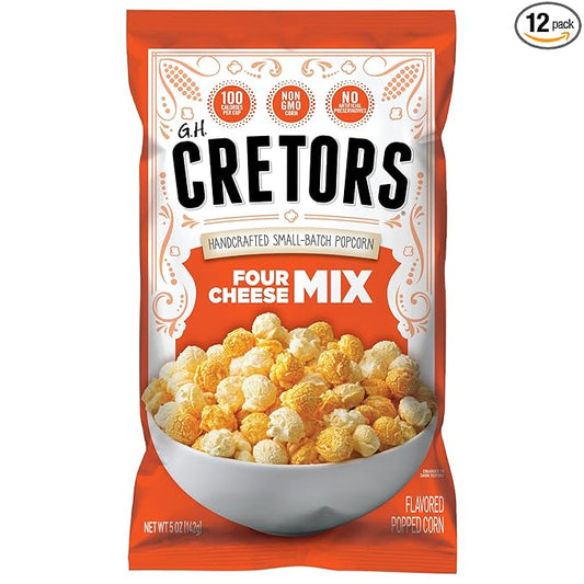 G.H. Cretors Cretors Four Cheese Mix, 5 Oz Bags (Pack Of 12)