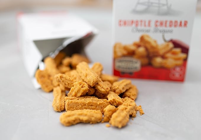 Mama Geraldine's Chipotle Cheese Straws - 4.5 oz Box (4 Pack) - Spicy & Savory Baked Cheese Snacks