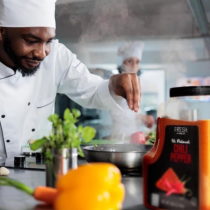 Fresh Finest Bulk Spices Commercial and Home Cooking 5 LB Chili Powder - Red Pepper Seasoning, Freshly Packed at the Source Non-GMO, Ground Red Chili Best for Stews, Meat Rubs, Salsa, and More - 5 LB