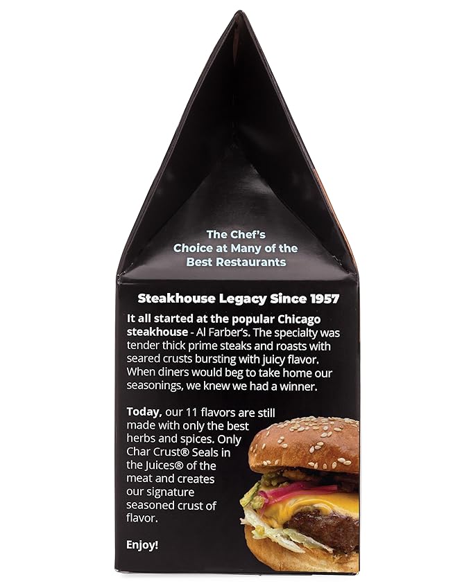 Char Crust Dry-Rub Seasonings All American Barbecue | All-in-one seasonings | Perfect for Ribs, Chicken, Pork, Burgers, Wings | Signature Crust that Seals in the Juices, 4 Ounce (Pack of 3)