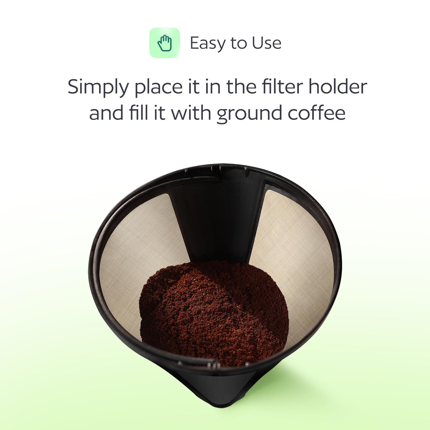2-Pack #4 Reusable Permanent Cone Coffee Filters - Compatible with Cuisinart 10–14 Cup Brewers