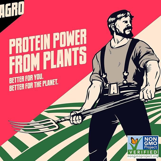 AGRO POWER Vegan Jerky Sticks ??Texas BBQ Flavor ??7-Stick Bag of Plant-Based Jerky with 10g Protein ??Non-GMO, Low Sodium, High Protein Vegan Snack ??Vegetarian Meat Alternative