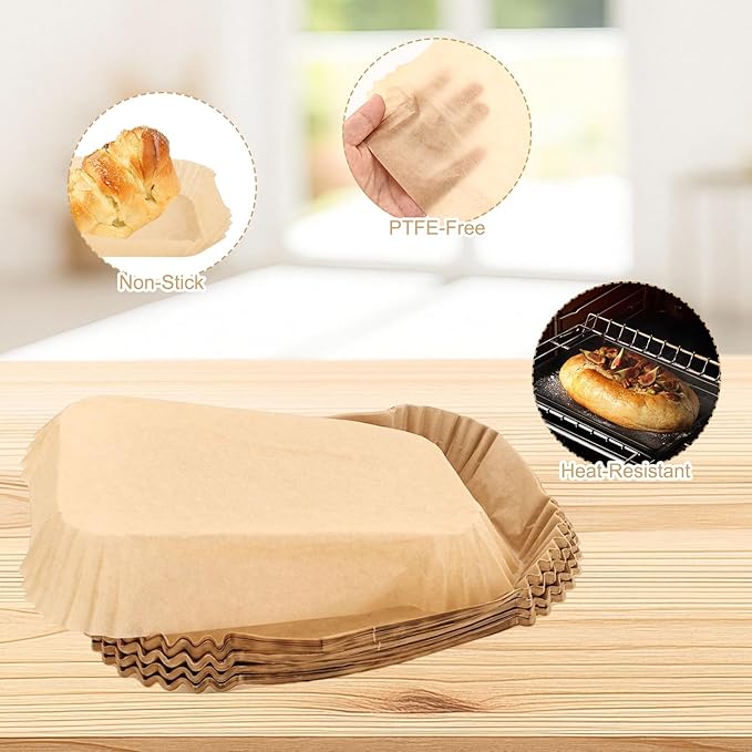 200 Pcs Baking PAPER Loaf Pan Liners for Baking Bread Non-Stick Pre Formed Parchment Paper for Bread Pan, Ideal Disposable Loaf Liners for Toast, Cakes, Banana Breads