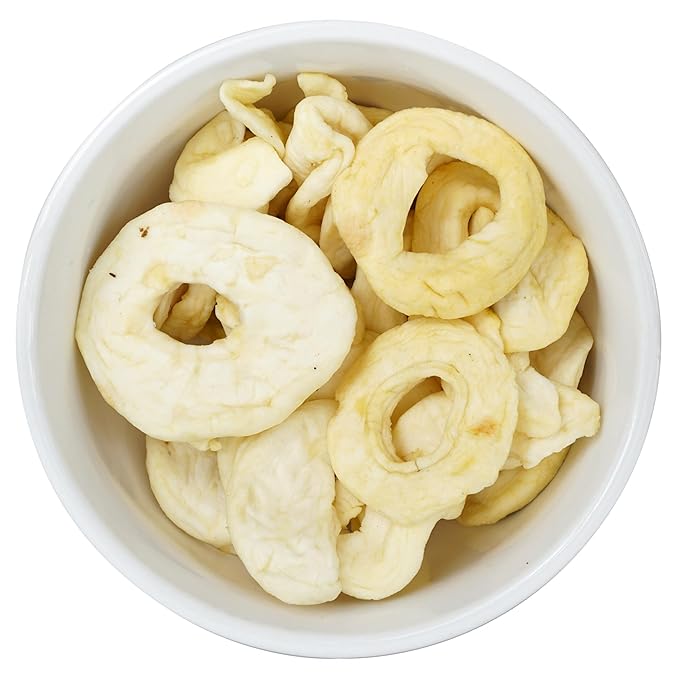Dried Apples, 1 Pound Bag Dried Apple Slices, Dehydrated Apples Rings, Dried Fruit, The Hampton Popcorn & Candy Company