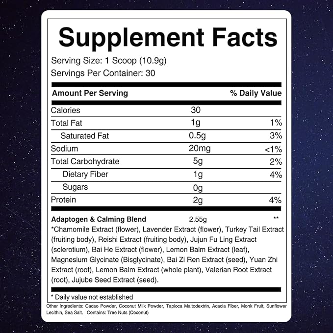 Prosper Magnesium Hot Cocoa - Melatonin & Sugar Free Cocoa - Sleep Aid with Adaptogens - 14 Superfoods, Non Dairy, Keto & vegan Hot Cocoa - Caffeine Free Hot Chocolate- 30 Servings