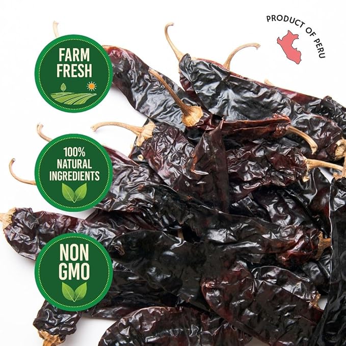 Do챰a Blanca Chile California Paprika Peppers 4oz - Dried Whole Red Chili Peppers - Mild & Sweet Flavor - Premium Non-GMO Chiles for Enchiladas, Tamales, Soups & Mexican Cooking - Resealable Kraft Bag