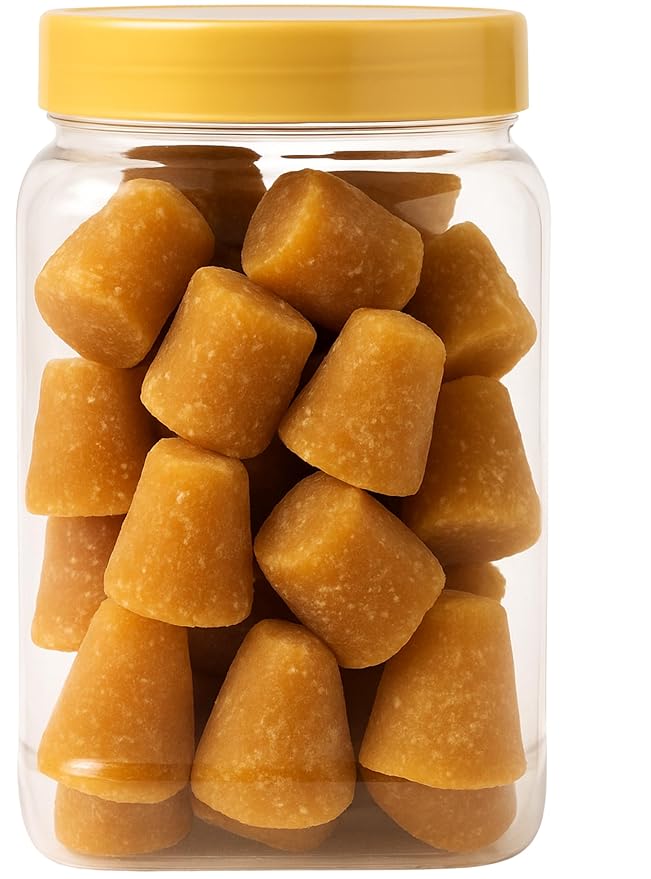 Rani Kolhapuri Jaggery Cubes (Unrefined Cane Sugar) 17.5oz (1.1lbs) 500g PET Jar ~ All Natural, No Color added, Gluten Friendly | Vegan | NON-GMO | Kosher | No Salt or fillers