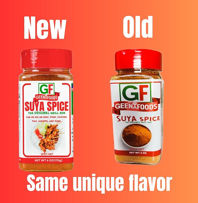 Geenafoods Suya pepper, African( Nigerian & Ghanaian)-Inspired Seasoning pepper Blend for Beef and Steak Grilling . HerbMix with a Unique Spicy Sweet Flavor for seasoning your Chicken , Meat, BBQ, Soups, Stews and More.