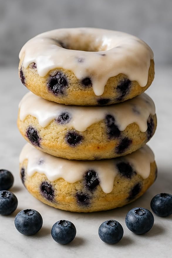 Rabbit Creek Blueberry Donuts Mix ??With Glaze Included ??Baked Donuts, Not Fried ??Donut Baking Mix