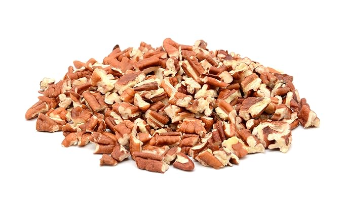 Shelled & Raw Chopped Georgia Pecans (4 Lbs) - Handpicked for Freshness & Quality - Bag of Southern Tastiness - Great for Baking & Cooking - Farm Fresh Nuts Brand