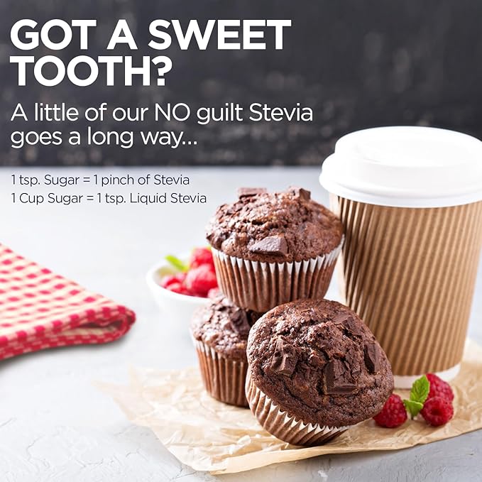 KAL Sure Stevia Extract, Organic Stevia Powder, Low Carb, Zero Calorie Sweetener, Keto Friendly