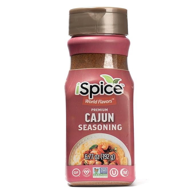 iSpice - Sugar-Free CAJUN SEASONING World Flavor Super Spice Blend | All Natural | Ready to use as is | No preparation is necessary