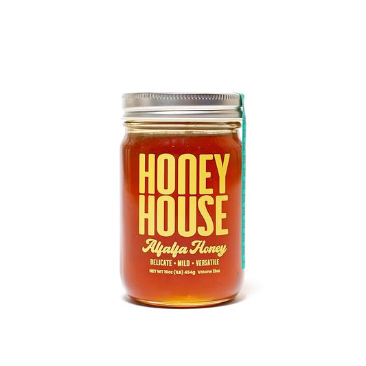 Honey House Premium Raw Alfalfa | 100% Pure & Unfiltered | Rich in Antioxidants | Sustainably Sourced | Natural Sweetener (12 Fl Oz (Pack of 1))