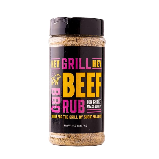Hey Grill Hey | Beef Rub 11.7 oz | NBBQA Award Winning Rub. Geat brisket seasoning, burger seasoning, steak seasoning, veggies and more.