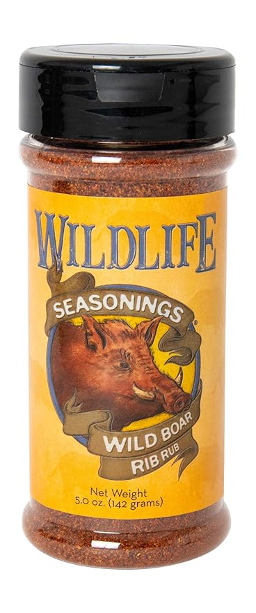 Wildlife Seasonings Wild Boar Rib Rub - Smoky and Savory Dry Rub Seasoning for Ribs, Pork, and Vegetables, Perfect for Grilling, Smoking, and Enhancing Classic BBQ Dishes