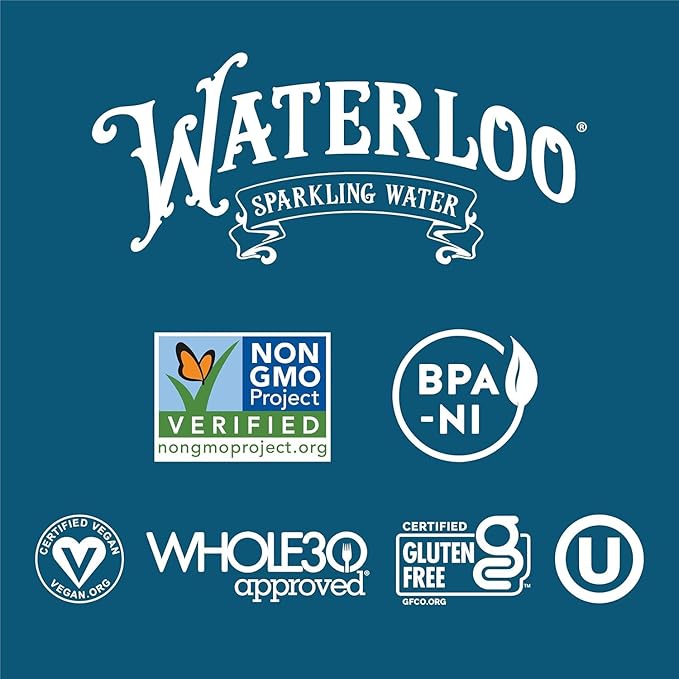 Waterloo Sparkling Water, Guava Berry Naturally Flavored, 12 Fl Oz Cans (Pack of 12) – Zero Calories and Zero Sugar or Sweeteners