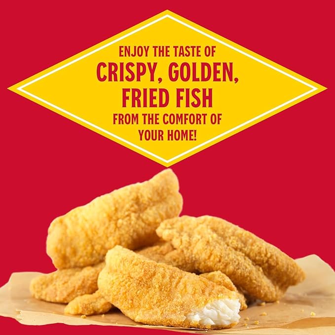 Louisiana Fish Fry - Seasoned Fish Fry Mix 10 Ounce (Pack of 1) Season All Your Fish, Shrimp, or Oysters to Perfection