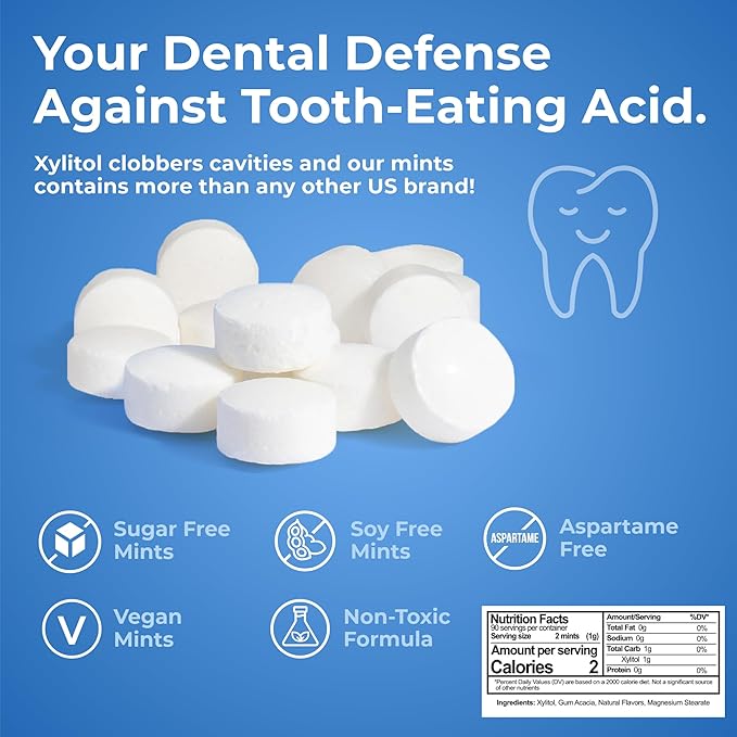 Epic 100% Xylitol Mints - Aspartame Free, Sugar Free - Fresh Fruit Flavored Mints, 1000 Pieces (Pack of 1)