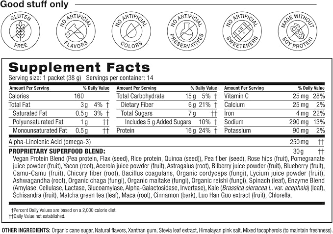 BODi Shakeology Plant-Based Vegan Protein Powder ??Gluten-Free Superfood Shake with Vitamins & Minerals ??Helps Support Healthy Weight Loss & Gut Health, Vanilla, 14 Individual Packets