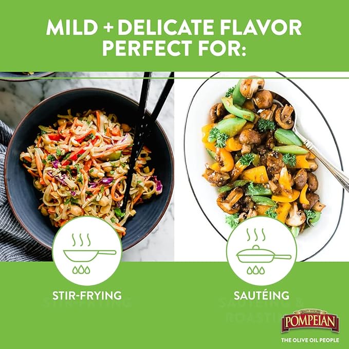 Pompeian Smooth Extra Virgin Olive Oil, Contains Polyphenols, First Cold Pressed, 101 Fl Oz