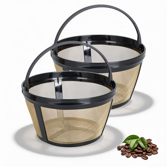 Coffee Filter 8-12 Cup Compatible with Black and Decker 12 Cup Coffee Makers, Reusable Basket