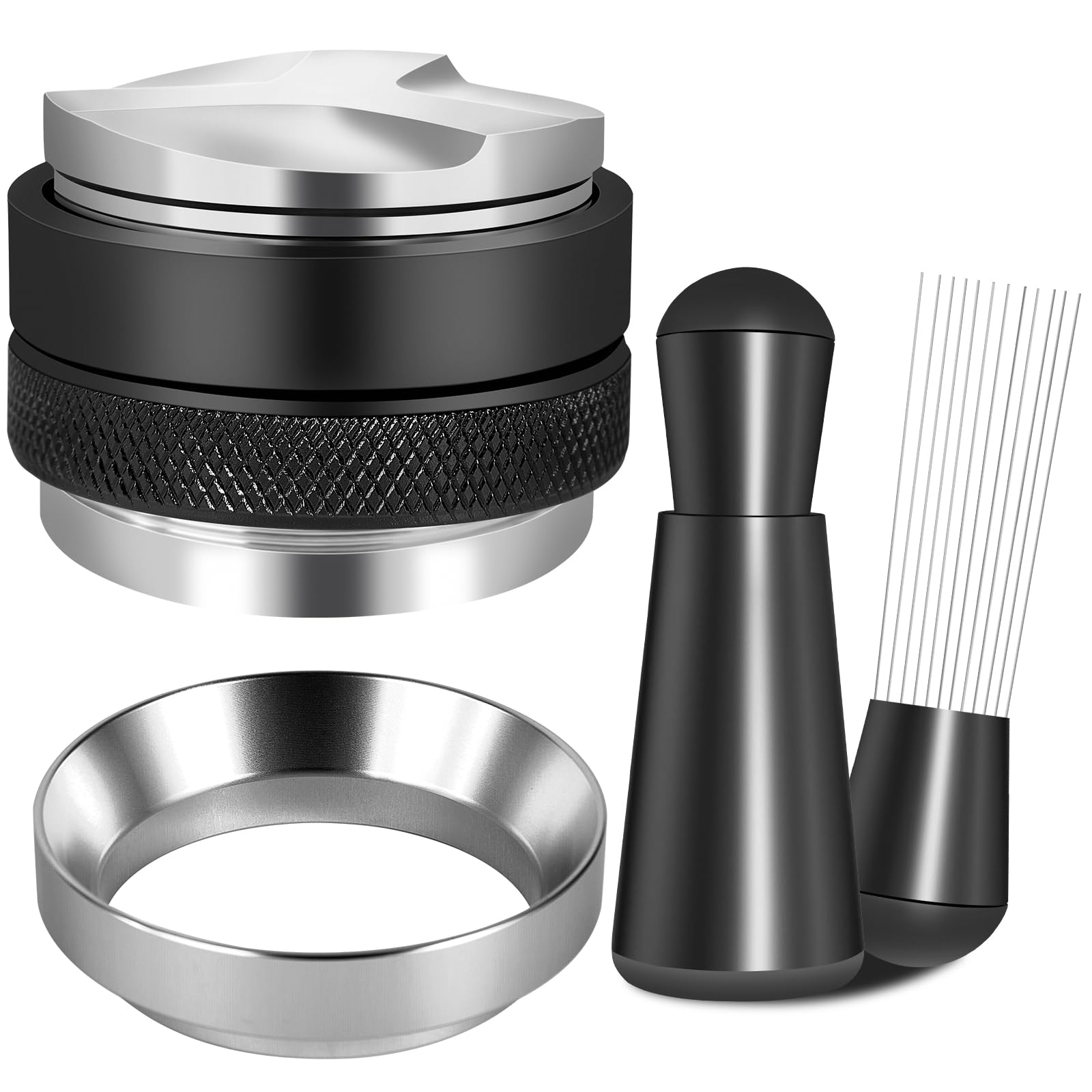 Reoszeank 51mm Espresso Accessories Kit, Distributor, Tamper, WDT, Funnel