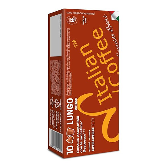 Italian Coffee for Espresso Lovers capsules compatible with Nespresso Original Line machines (Lungo Regular, 1400 Count (Pack of 1))