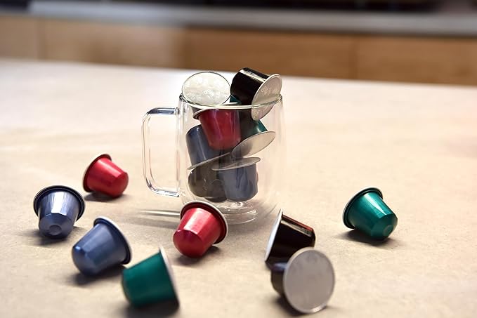 GILA Café Master Blend Aluminum Coffee Capsules – Dark Roast Espresso Pods Compatible with Nespresso Original Machines – Mexican Arabica Blend with Chocolate & Vanilla Notes, 60 Count
