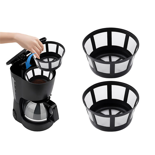 Reusable Coffee Filter 8-12 Cup Nylon Mesh Basket for Mr Coffee 2 Pack
