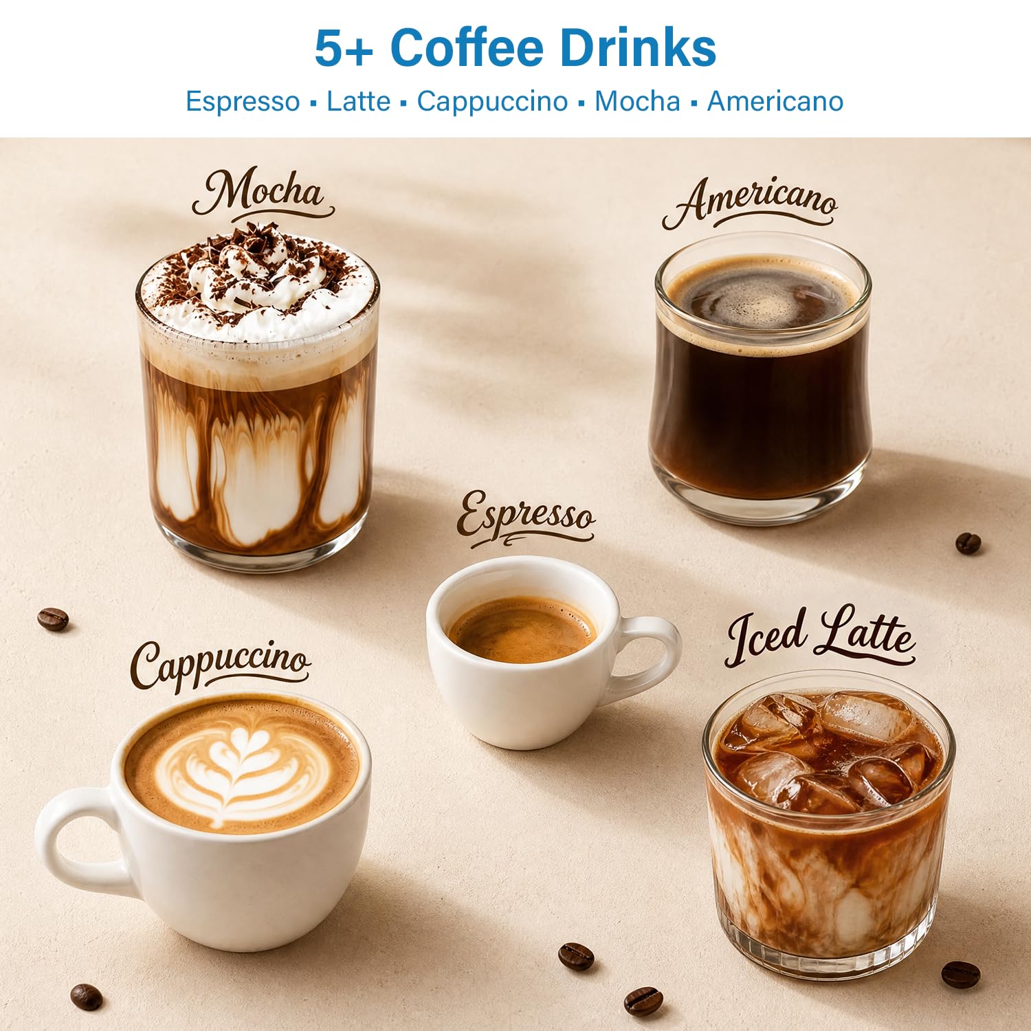 XIXUBX Espresso Machine, Compact Espresso Maker with Milk Frother