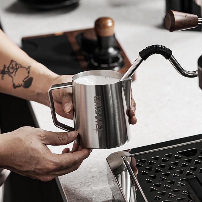 MHW-3BOMBER Espresso Milk Frothing Pitcher Steaming Pitcher Stainless Steel Milk Coffee Cappuccino Latte Art Barista Cup 20oz/600ml (Sanding) P5136S-OS
