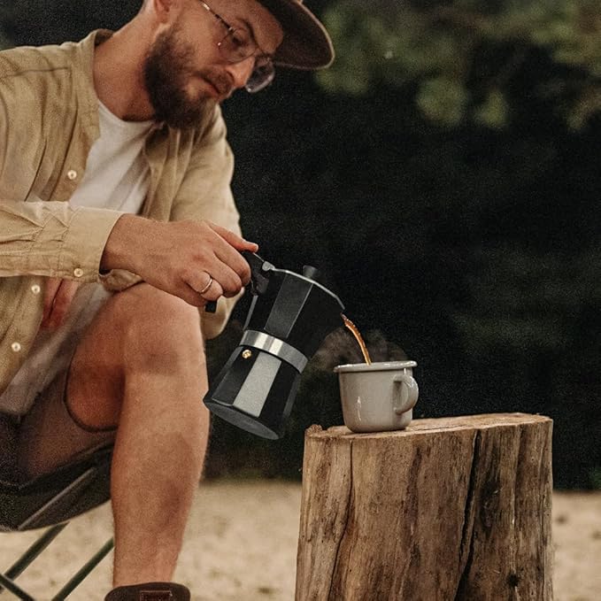 wedrink Stovetop Espresso Maker Aluminum Moka Pot 6 Cups Cuban Coffee Maker Stovetop Coffee Maker Moka Italian Espresso