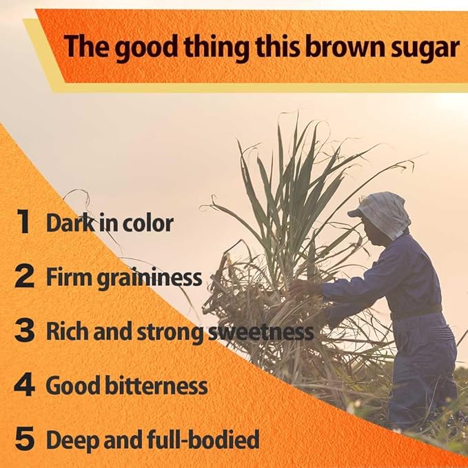 Brown Sugar Powder, Made in Japan,Only Sugarcane, Clean Eating, Rich in minerals,Vitamin B,Rich in iron,Low GI sweetener,Gluten Free,Okinawa,Natural,Japanese food,Pack of 1,10oz(300g)