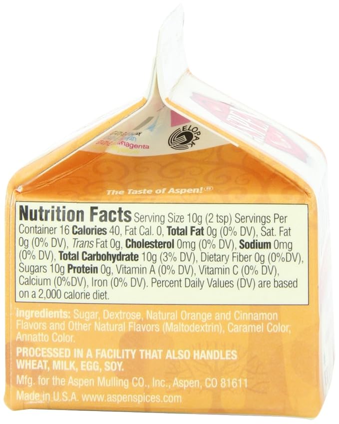 Aspen Mulling Cider Spices, Cinnamon Orange Blend, 5.65-Ounce Carton (Pack of 9)