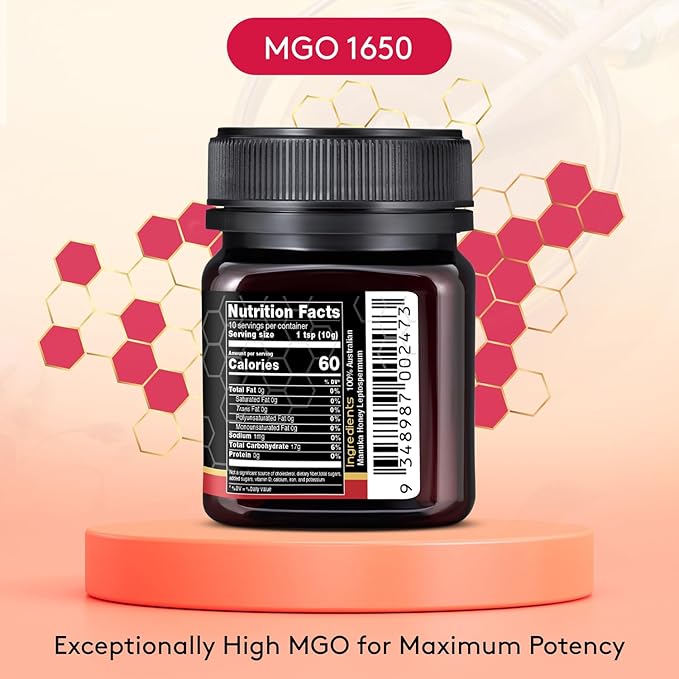 Nature’s Gold Raw Manuka Honey, Certified High MGO | Authentic MGO, 100% Pure Genuine Traceable Hive to Home