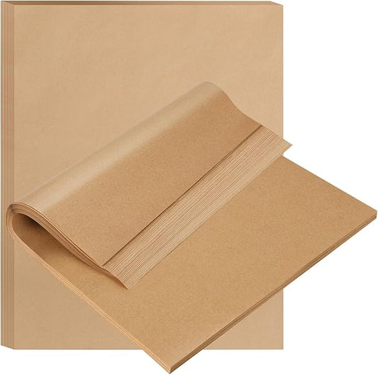 BYKITCHEN 12 x 16 Inch Parchment Paper Sheets, Non-Stick Precut Unbleached Baking Parchment Paper for Oven, Air Fryer, Grilling, Cooking & Steaming Bread Cake Cookie, Fit for Half Sheet Pans (120pcs)