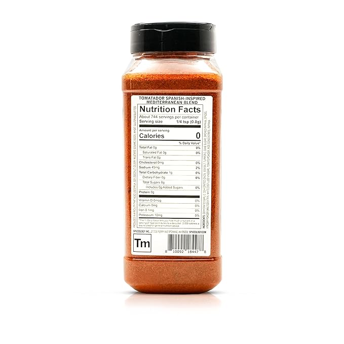 Spiceology - Tomatador ??Spanish-Inspired Mediterranean Spice Blend - All-Purpose Rubs, Spices and Seasonings - Use on: Chicken, Fish, Potatoes, Vegetables, Pastas, Stews and Bloody Mary?™s - 21 oz