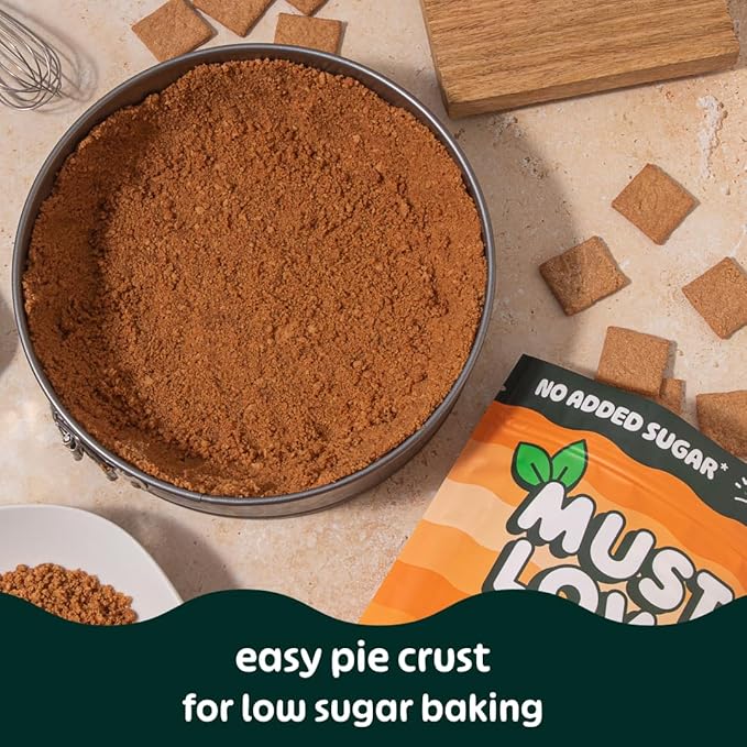 Must Love Classic Graham - No Added Sugar, Sweetened with Dates - Great for Pie Crust, Mini S'more, Cheese Boards - Simple Ingredients, Vegan, Plant-Based - Healthy Snacking for Family, 2 Pack x 5 oz