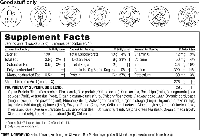 BODi Shakeology 0g Added Sugar Plant-Based Vegan Protein Powder ??Gluten-Free Superfood Shake with Vitamins & Minerals ??Helps Support Healthy Weight Loss & Gut Health, Vanilla, 14 Individual Packets