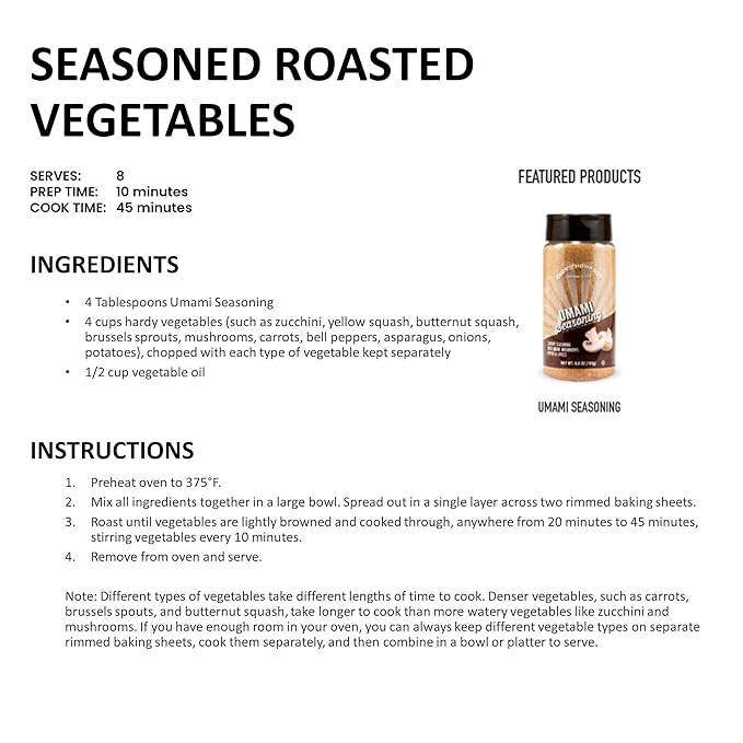 Olde Thompson Umami Seasoning, Savory Mushroom Seasoning Blended with Onions & Peppers, 6.8 Ounce