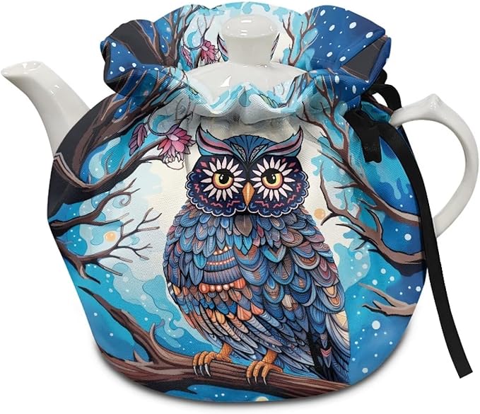 Owl Tea Cozy for Teapot Insulated Kettle Kitchen Dust Cover Home Decorative Tea Cosy for Teapot for Party Gifts Tea Cup Warmer Cozy Kitchen Accessory