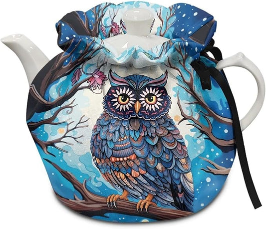 Owl Tea Cozy for Teapot Insulated Kettle Kitchen Dust Cover Home Decorative Tea Cosy for Teapot for Party Gifts Tea Cup Warmer Cozy Kitchen Accessory
