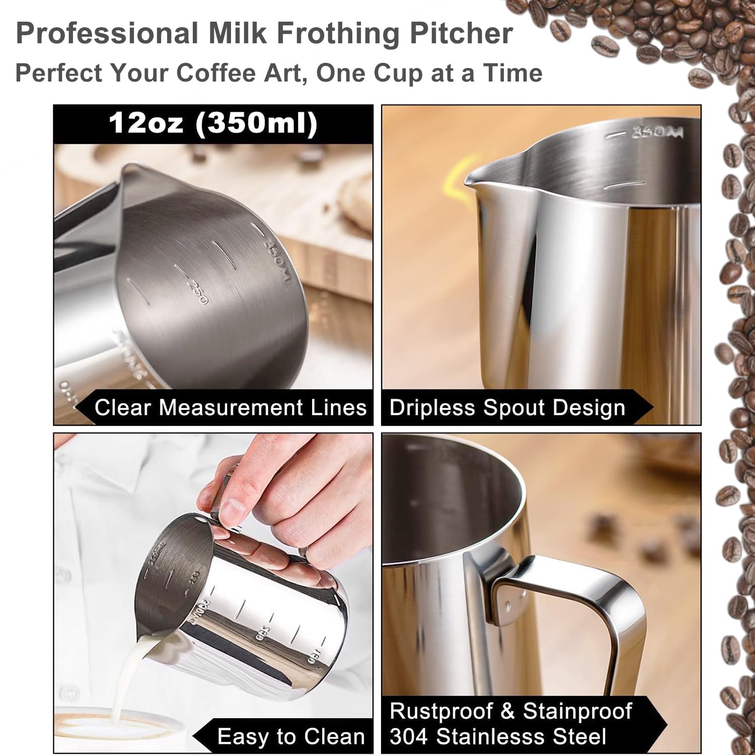 Espresso Accessories Kit 51mm Tamper: 51mm Espresso Tamper Set Barista Tools Including Coffee